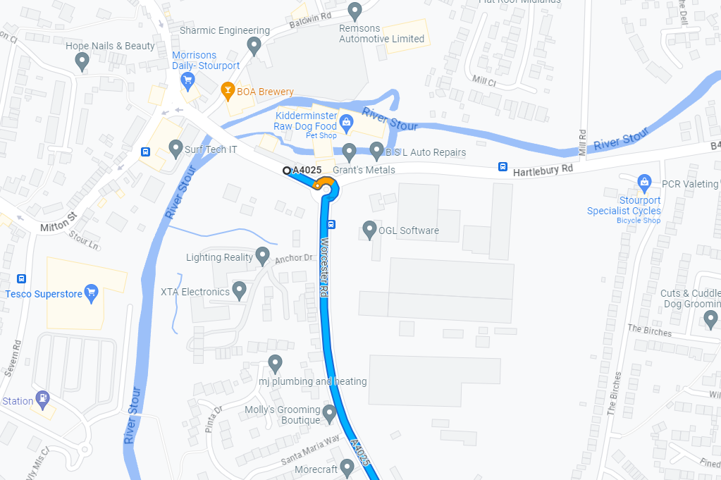 Roadworks page screenshot 1