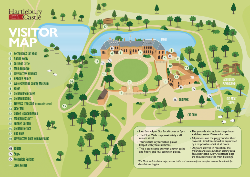 Visitor Map of Hartlebury Castle