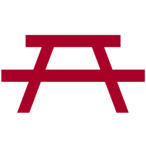 Picnic bench silhouette